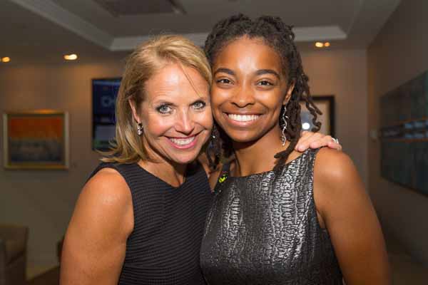 Katie Couric (L)and Kallah Masudi during the USTA Foundation opening night Gala celebration during the 2015 US Open (Photo USTA/Steven Freeman)