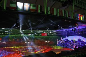 Opening Ceremonies of the Olympic Games 2016 at the Maracanã Stadium [Photo: Fernando Frazão/Agência Brasil]